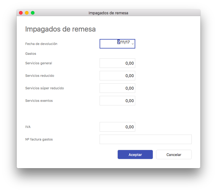 Impagar un vencimiento cobrado de una remesa